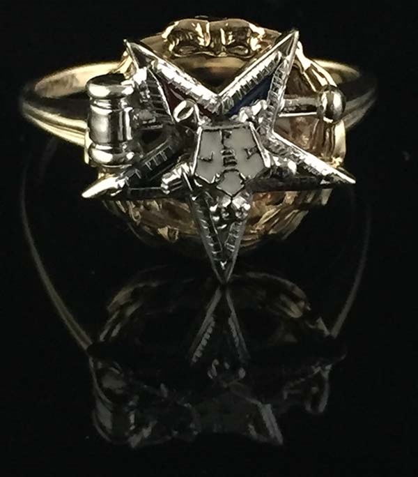 Gold OES Past Matron Ring R5523