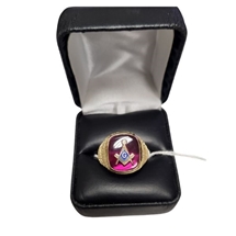 10K Gold Masonic Ring Open Back Size 11 — CLEARANCE