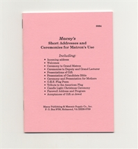 Short OES Addresses and Ceremonies