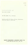 Dedication of New Sheaf of Wheat