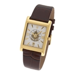 Past Master Watch w/ Square Face & Leather Band