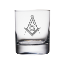 Personalized Masonic & OES Classic Rocks Glass
