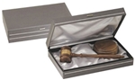 Walnut gavel & sound block in presentation box