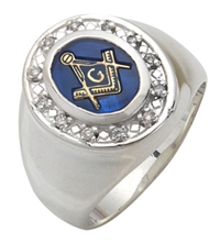 Sapphire sales masonic ring