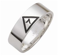 Sterling Silver 925  Masonic Ring Scottish Rite 14Th Degree YOD Fremason Ring 