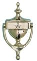 Masonic Door Knocker - Brass