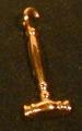 OES Gold Filled Gavel drop/charm