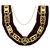 Royal Arch gold Chain Collar with red lining