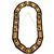 Heroines of Jericho gold chain collar with red lining