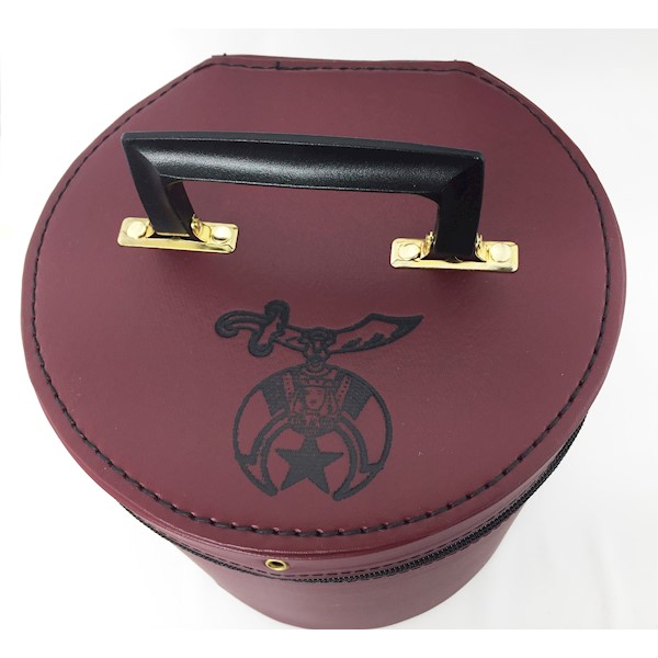Red Tall Fez Case with Shrine emblem
