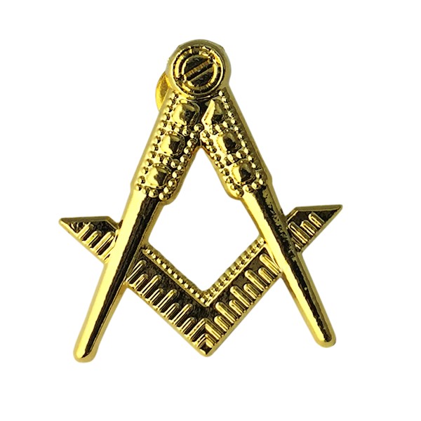Masonic Square & Compass Lapel Pin