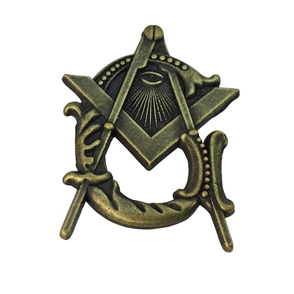 Masonic Lapel Pin S&C&G All Seeing Eye