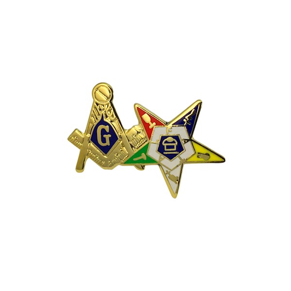 Masonic/OES pin with enamel color