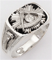 Past Master ring - 10012 - Sterling Silver