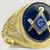 Masonic Ring Plumb & Trowel 11008