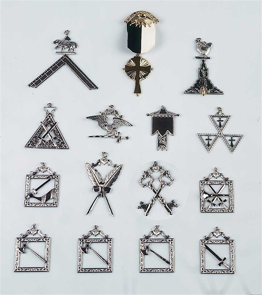 Knights Templar Officer Jewels - Set of 15