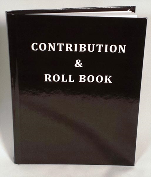 Masonic Member Contribution & Roll Book