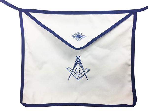 Masonic Aprons14 x 16 inch Cloth with Blue Trim - Set of 12