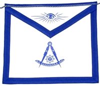 Masonic Past Master Apron  Royal Blue