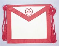 Leather Royal Arch Member Apron  14 x 16 inches