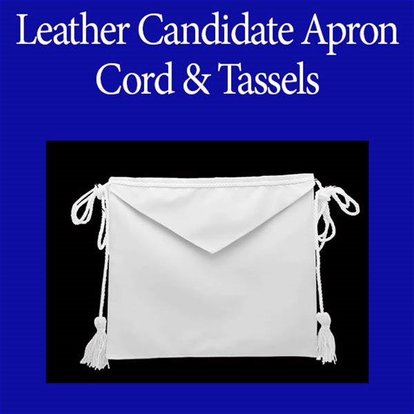 Masonic Candidate aprons - Tape Ties