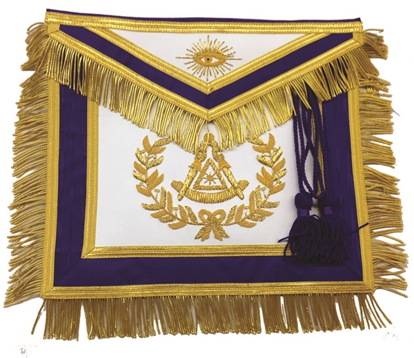 Masonic Grand Master Apron Goldwork Bullion