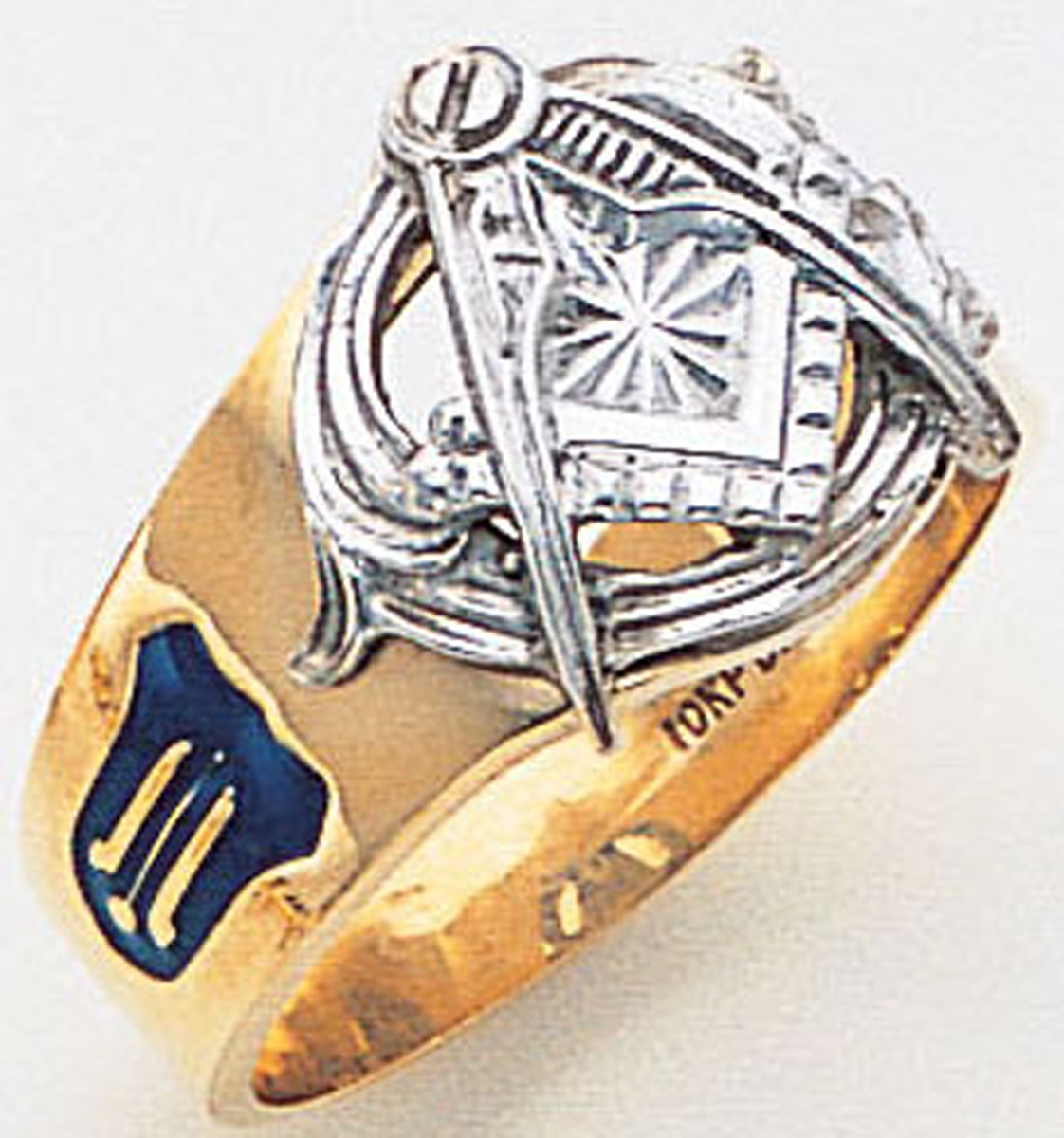 Gold Masonic Ring Open Back 3211