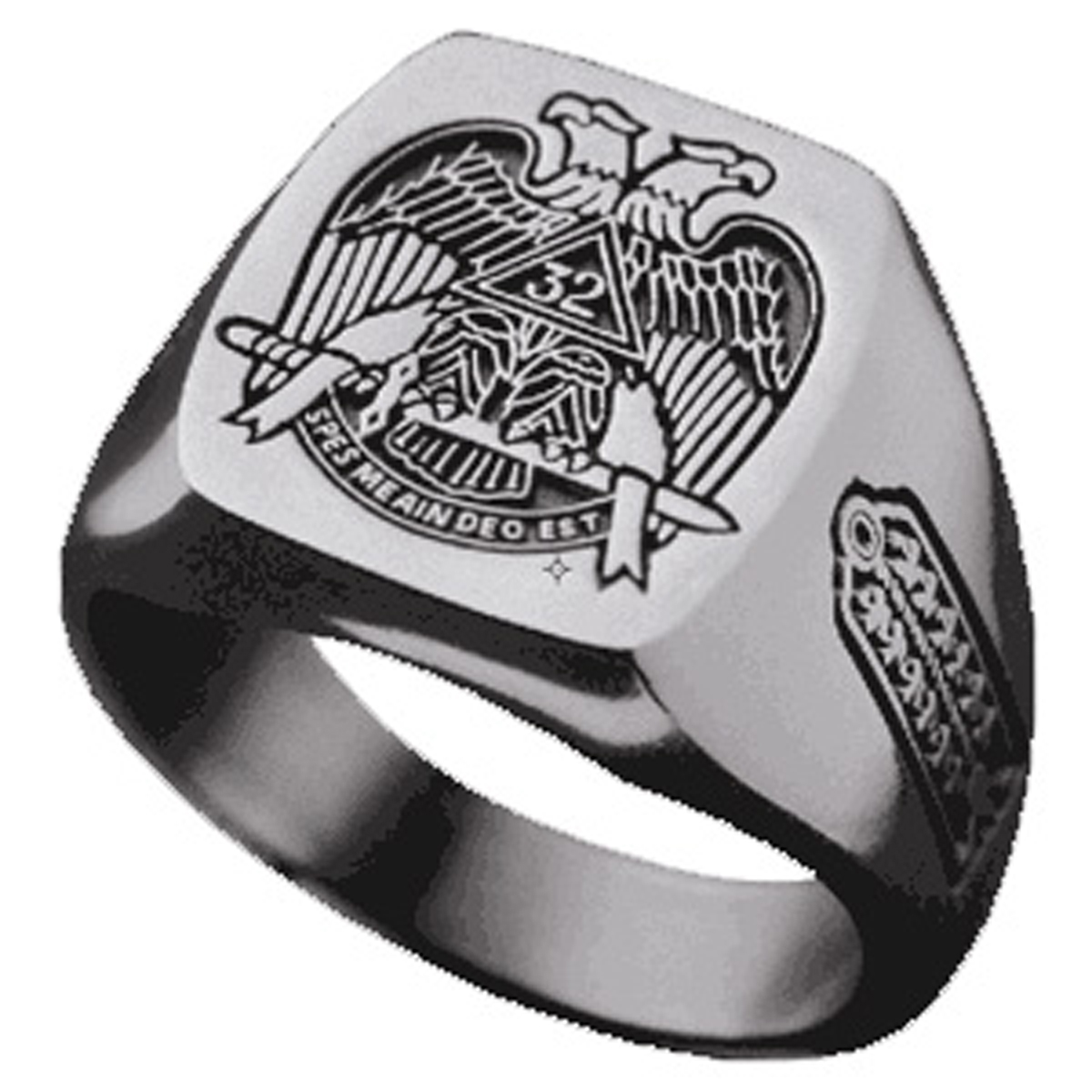 Classic Signet Style Scottish Rite Ring