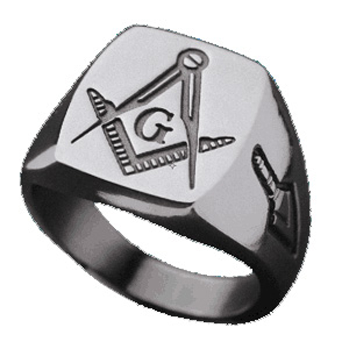 Masonic Ring - Classic Signet Style 