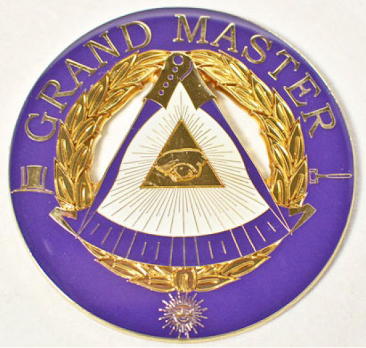 Grand Master 3" Metal cutout Auto Emblem