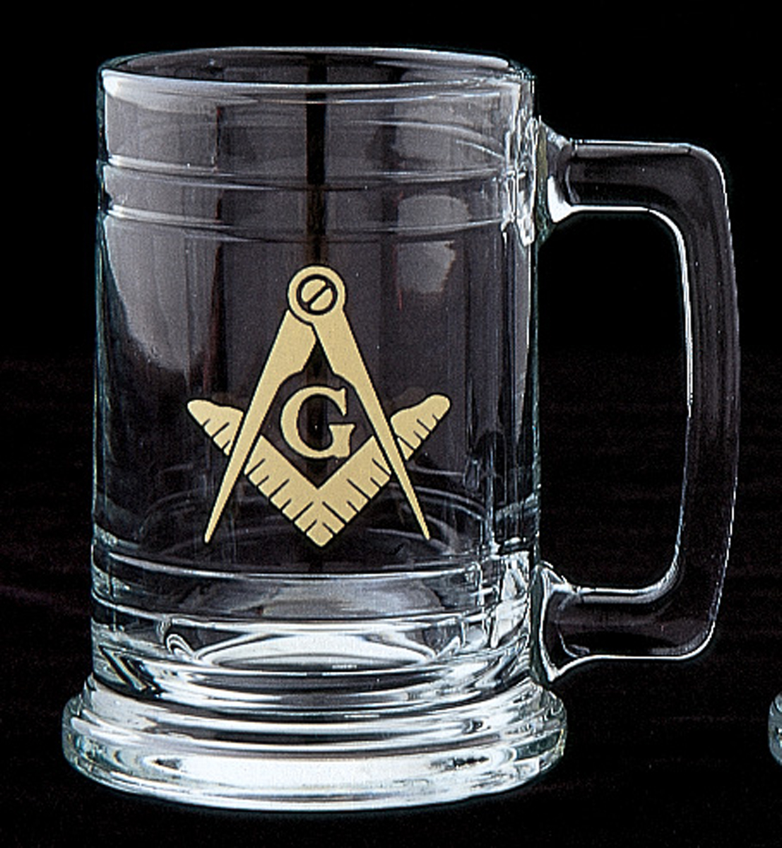 Masonic 15 oz Stein with Gold Emblem