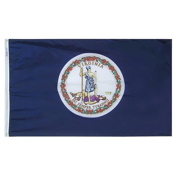 Virginia State Indoor Flag 4'X6' Nylon