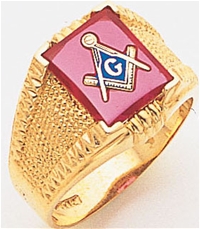 Masonic Ring - 9938 - solid back