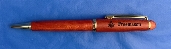 Masonic Rosewood ballpoint pen
