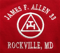 James F. Allen Chapter 33 RAM Masonic Shirt