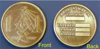 Masonic Date Coin