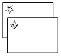 Masonic Placemats - Sold in Packs of 25