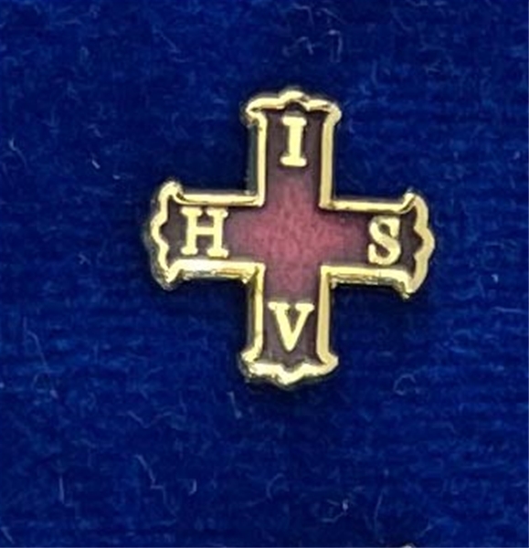 RED CROSS OF COSTANTINE LAPEL PIN