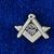 MASONIC ALL SEEING EYE SQUARE AND COMPASSES LAPEL PIN