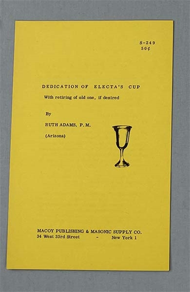 Dedication of Electa's Cup
