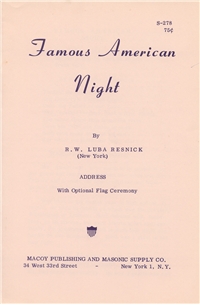 Famous American Night