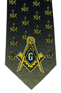 Masonic Tie w/ Large S&C