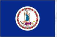 Virginia State Outdoor Flag 4'X6' Nylon