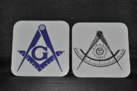  Coaster 3 1/2"x3 1/2" w/ emblem