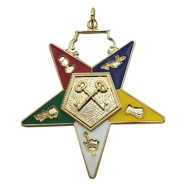 Order of the Eastern Star Officer Jewels – Enameled Individual Jewels