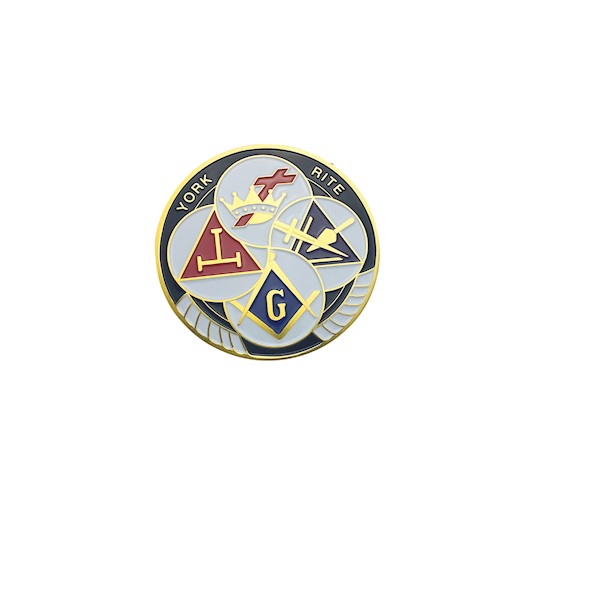 York Rite Auto Emblem
