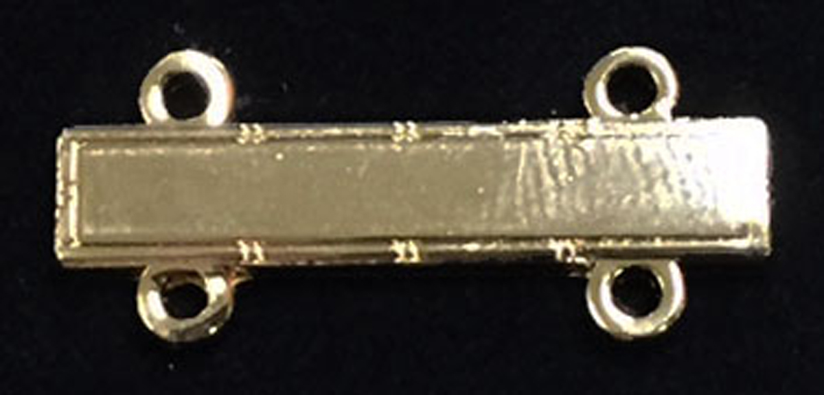 Gold Plate bar with 4 loops and jump rings (Backordered)