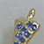 OES Adah Charm goldtone