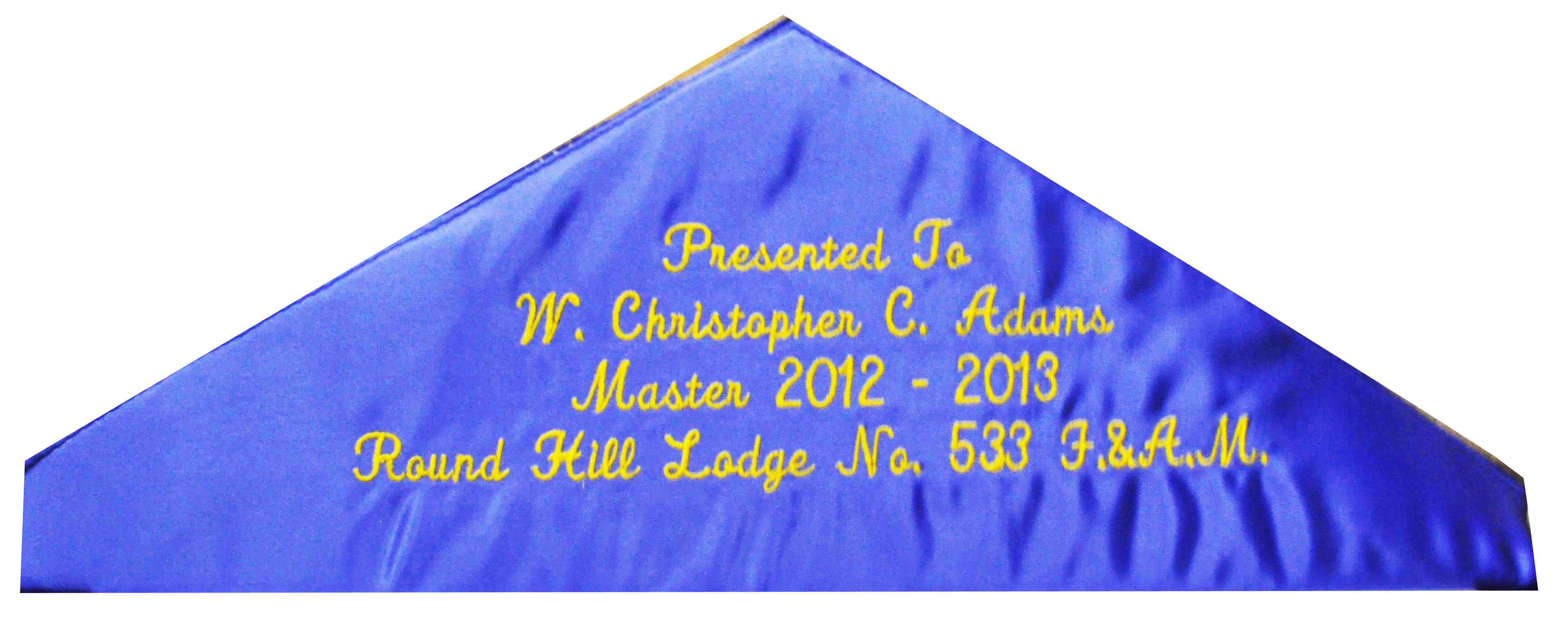 4 Lines Inscription on Flap Lining