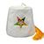 Handcrafted Pure White Felt OES Fez with Vents